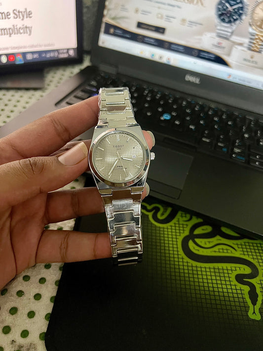 Tissot PRX Powermatic 80 White Dial Premium Automatic Watch – Stainless Steel Luxury Timepiece