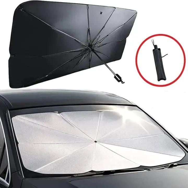 Portable Foldable Car Windshield Sun Shade Umbrella – UV Protection, Heat Blocker & Easy Storage Sunshade for All Cars