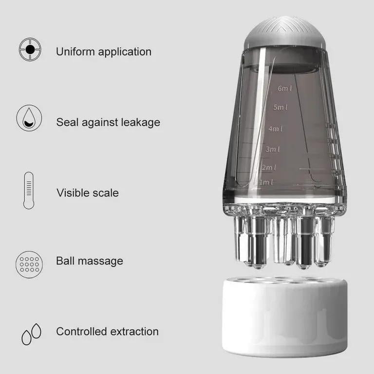 5ML Scalp Oil Applicator Comb Bottle – Precision Hair Oil Dispenser with Massage Roller & Leak-Proof Design