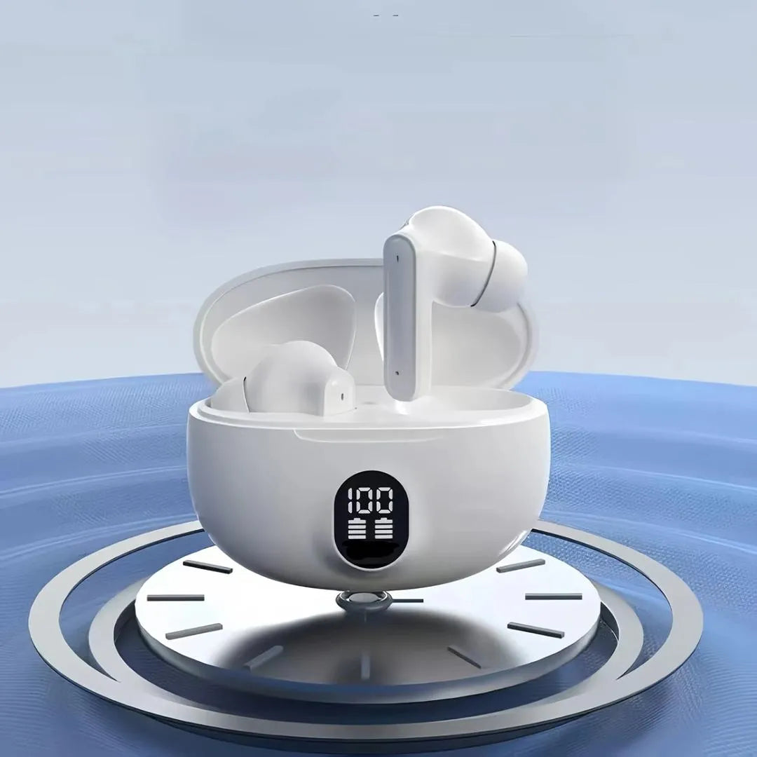 Wireless Bluetooth Earbuds with LED Display & Deep Bass Sound