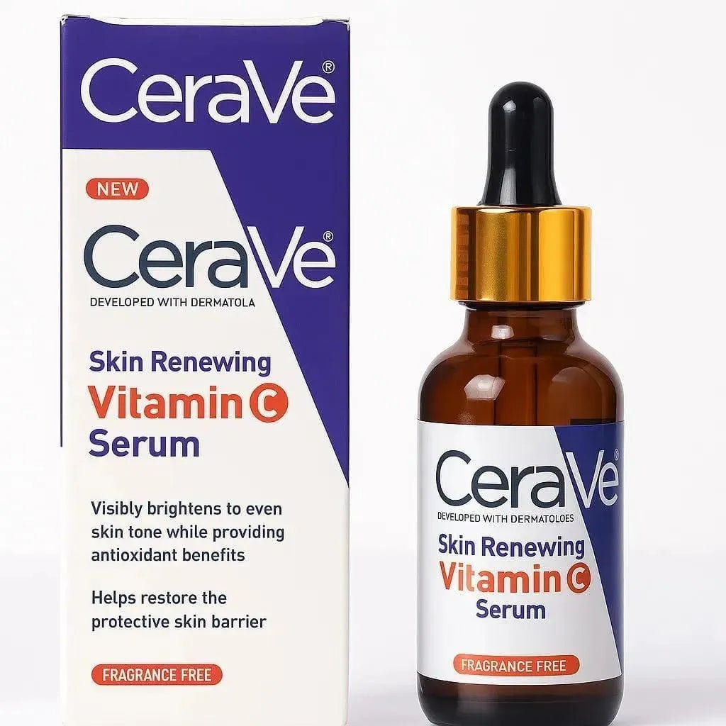 CeraVe Skin Renewing Vitamin C Serum – Brightening & Skin Tone Evenness Serum (Fragrance Free)