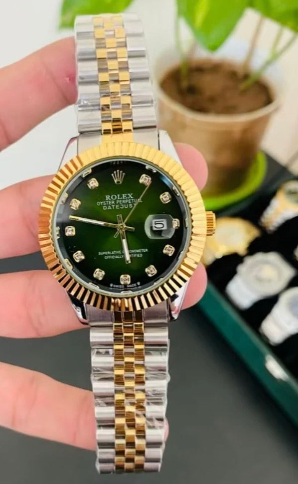 Rolex Datejust Green Dial – Two-Tone Premium Automatic Watch