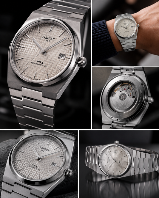 Tissot PRX Powermatic 80 White Dial Premium Automatic Watch – Stainless Steel Luxury Timepiece