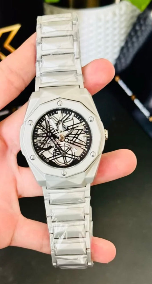 Hublot Style Black Dial Automatic Watch – Premium Men’s Luxury Timepiece