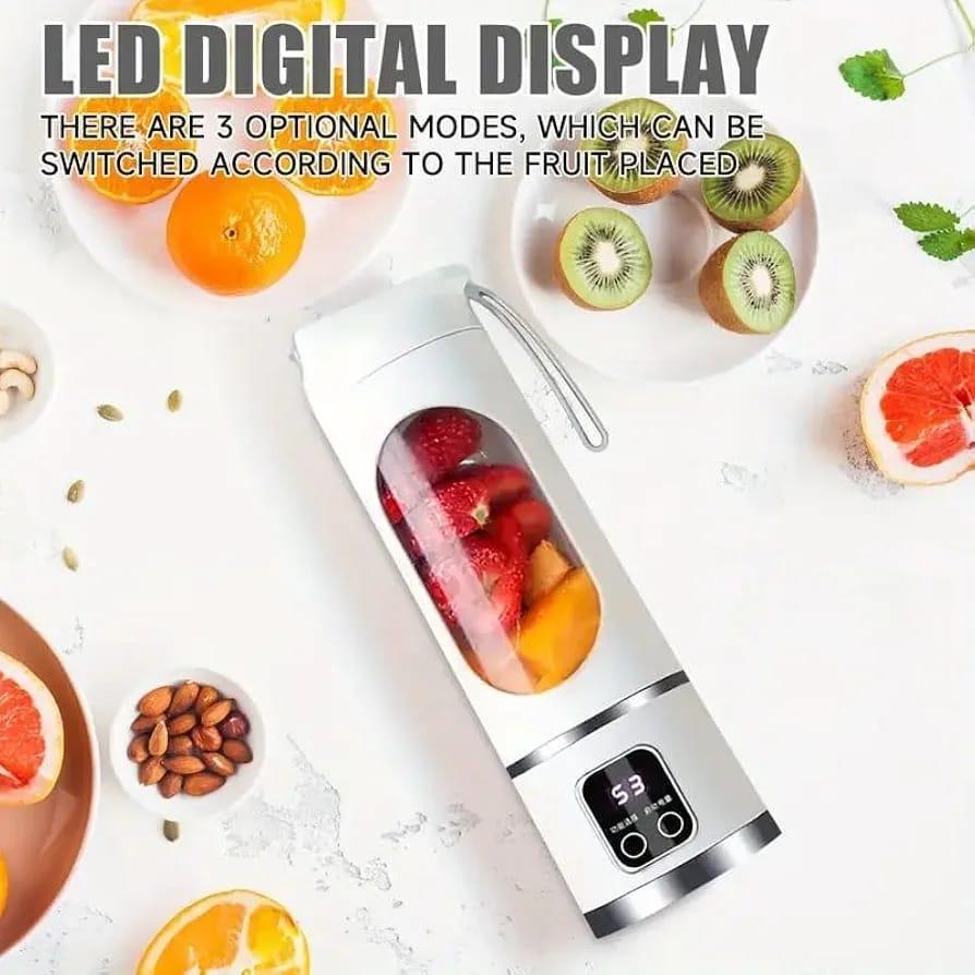 LED Display Portable Juicer – 3 Adjustable Modes