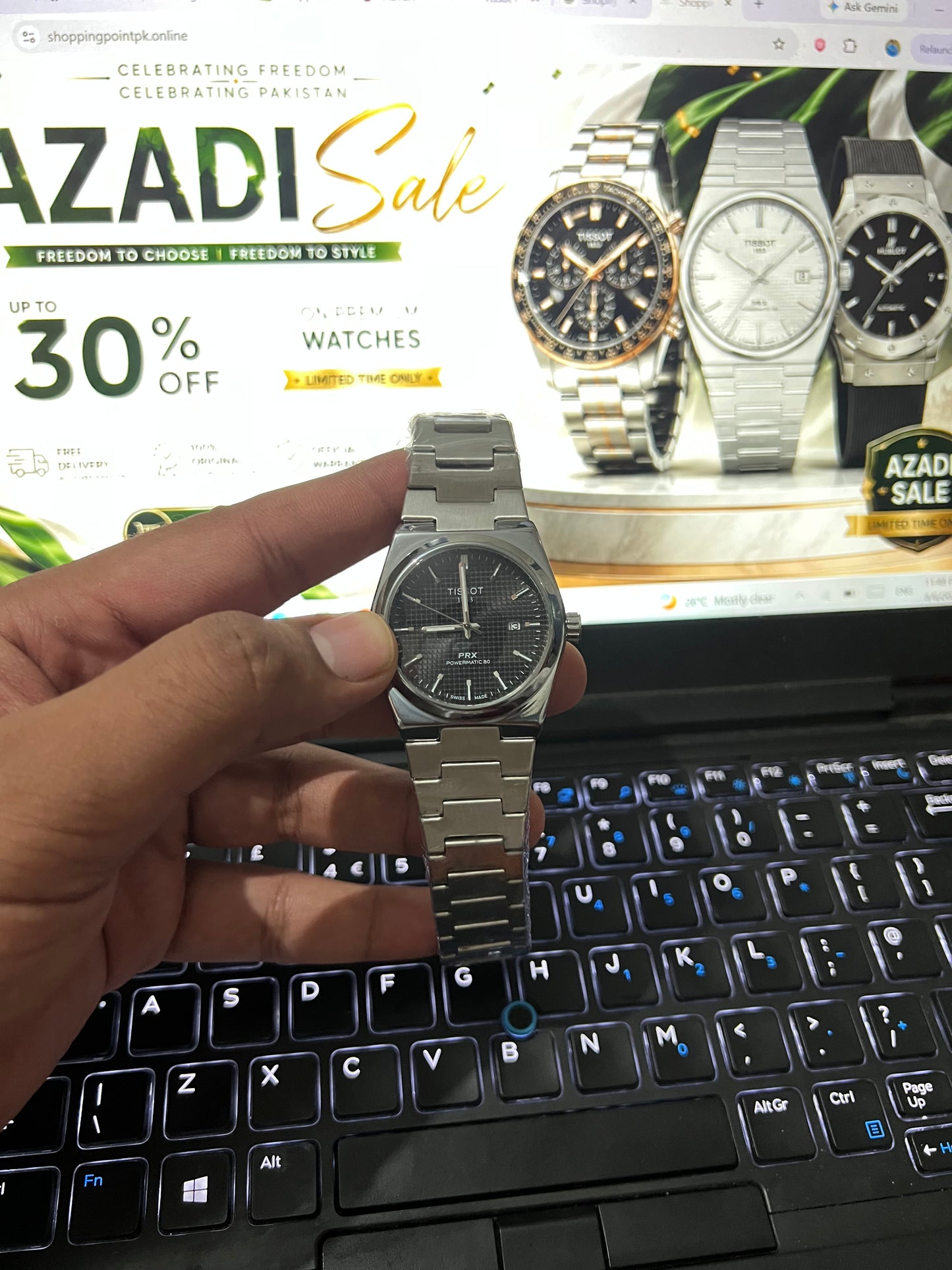 Tissot PRX Powermatic 80 Black Dial – Premium Automatic Stainless Steel Watch for Men
