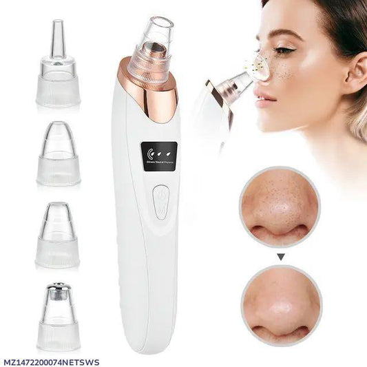 5-in-1 Electric Blackhead Remover Vacuum – Deep Pore Cleanser with 5 Replaceable Suction Heads for Blackheads, Whiteheads & Facial Skin Care